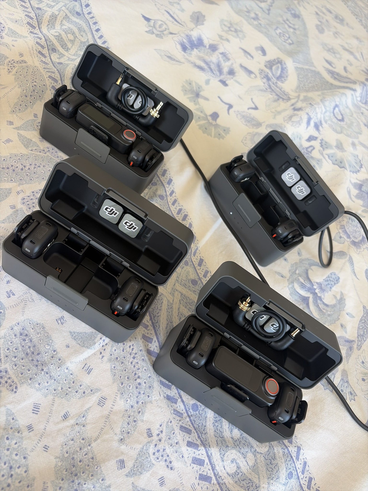 Microphones to be used for transcription during offsite